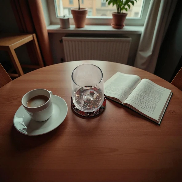 İngiliz Asker Yeni Yıl Bardak Altlığı 4 Adet - Resim 2