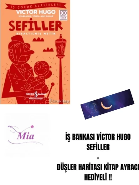 İŞ BANKASI VİCTOR HUGO SEFİLLER + DÜŞLER HARİTASI KİTAP AYRACI HEDİYELİ !! ürün görseli