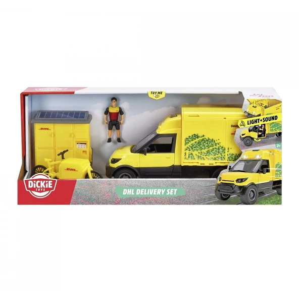 203747020 Dickie DHL Delivery Set

freewheel Delivery vehicle packaging statio ürün görseli