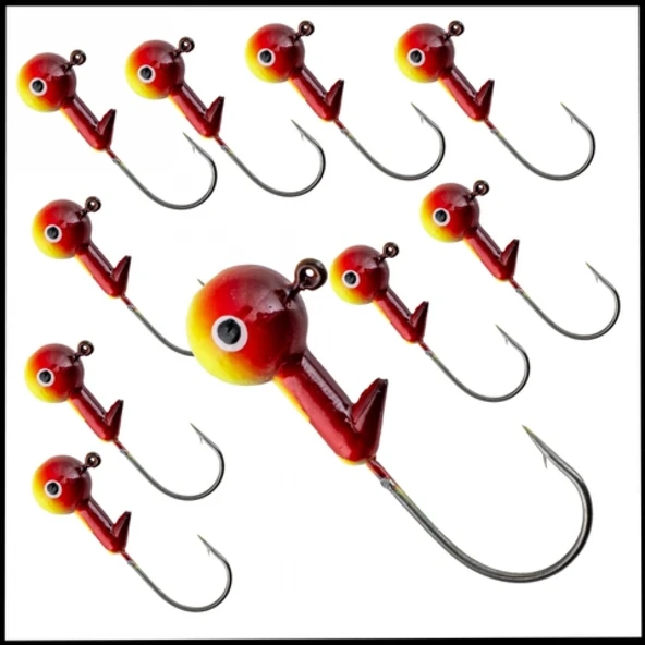 Uyguna-Yakala Sarı Kır. - 21 Gr  Zoka - Kurşunlu Olta İğnesi  - 10 Adet-ALA.280 ürün görseli