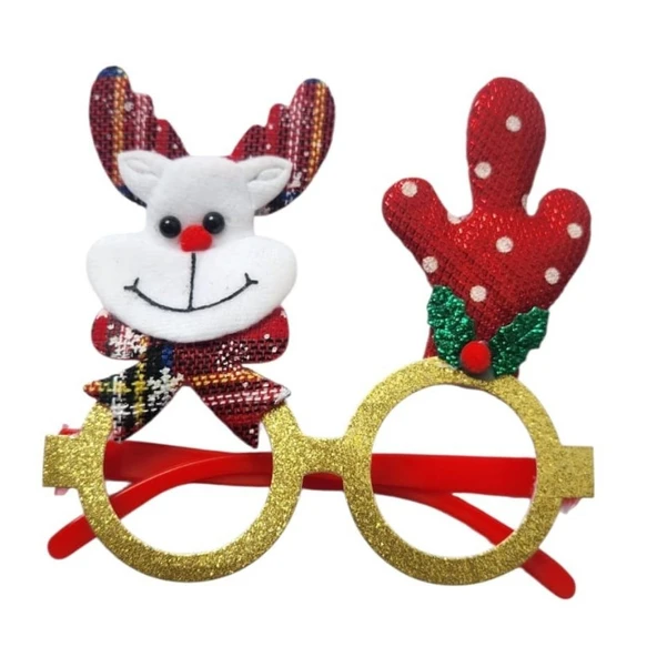 Yılbaşı Partisi Renkli Geyik Gözlük 1 Adet ürün görseli