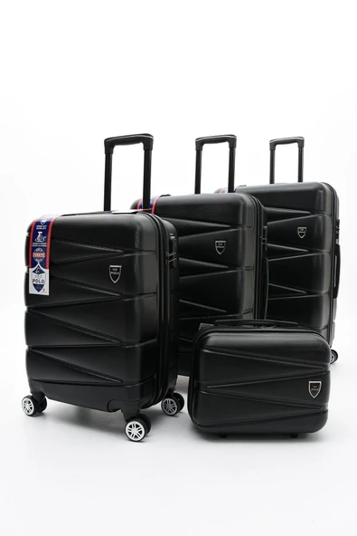 Yefa Dayanıklı Unisex 4 Tekerlekli 4'lü Set Plastik Valiz Seti ürün görseli