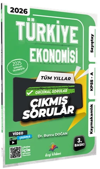 2026 Türkiye Ekonomisi Kaymakamlık KPSS A Sayıştay Tüm Yıllar Tamamı Video Çözümlü Çıkmış Sorular Dizgi ürün görseli 1