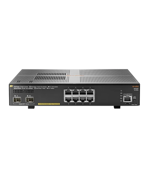 Aruba 2930F 8G PoE+ 2SFP+ Swch ürün görseli 1