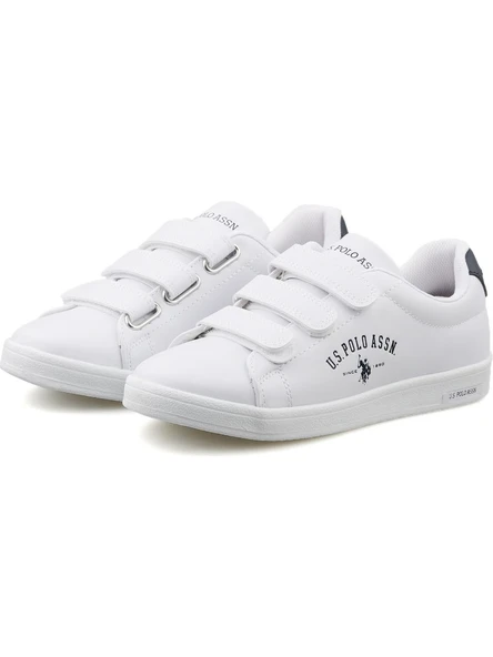 Us Polo Assn Sınger Beyaz Cırtlı Sneaker - Resim 2