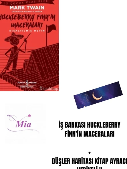 İŞ BANKASI Huckleberry Finn’in Maceraları  + DÜŞLER HARİTASI KİTAP AYRACI HEDİYELİ !! ürün görseli