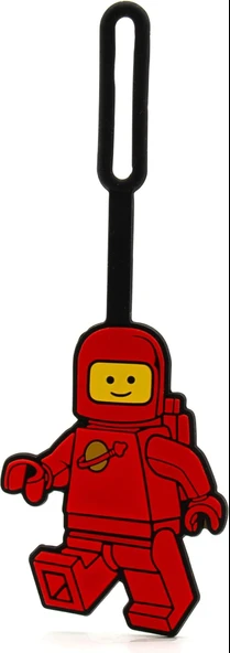 Lego Spaceman Silicone Bag Tag - Red 53498 - Resim 2