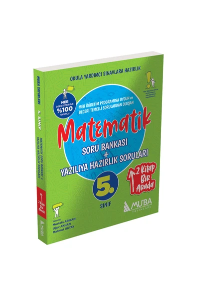 0516 - 5. Sınıf Matematik Soru Bankası + Yazılıya Hazırlık Soruları 2'Si 1 Arada ürün görseli