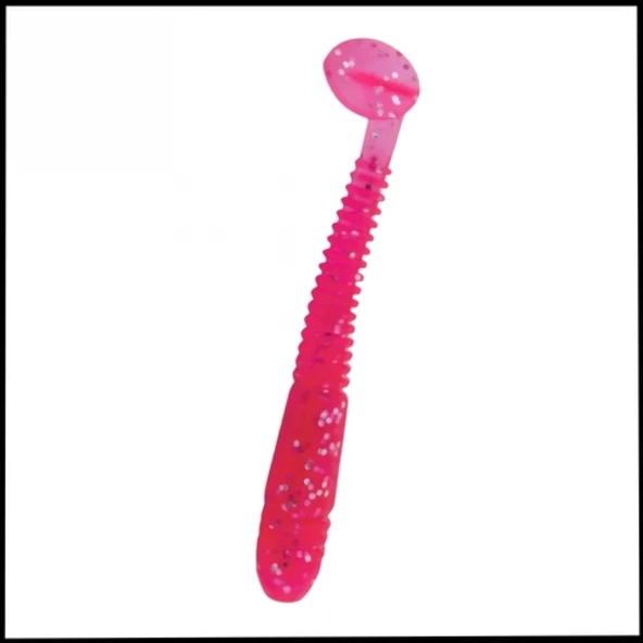 Uyguna-Yakala 1,1g 55mm -  Silikon Kurt Yem  UV -  Pembe   - Karides Kokulu -YEM.760 ürün görseli