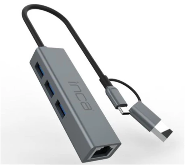 Inca IUTP-03TX 1000 Mbps TYPE-C 3.1  Çoklayıcı ürün görseli