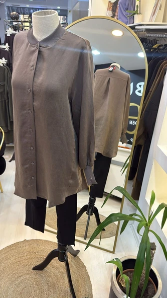 invee Gömlek 7184 vizon - Resim 9