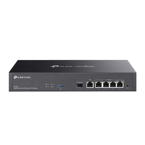 TP-LINK OMADA ER7406 GIGABIT 1XSFP WAN/LAN, 1XRJ45 WAN, 4X WAN/LAN RACKMOUNT VPN ROUTER ürün görseli 1