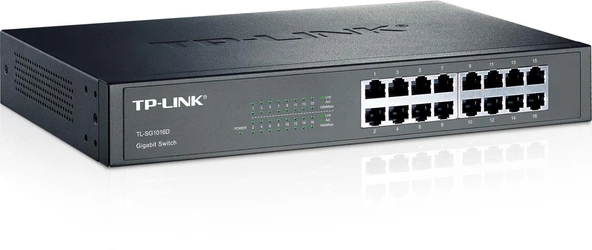 TP-LINK TL-SG1016D 16 PORT GIGABIT DESKTOP RACKMOUNT SWITCH - Resim 2