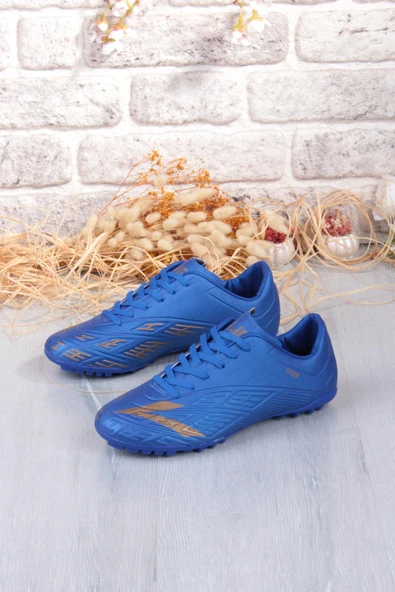 Lig Titan Saks Mavi Orjinal Ürün Çim Saha Halı Saha Erkek Futbol Ayakkabı - Resim 6