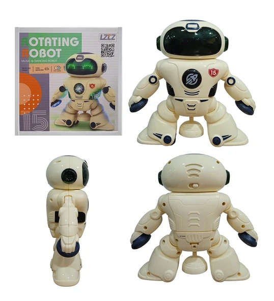Rotating Robot Dans Eden Dijital Robot Işıklı Sesli ürün görseli 1