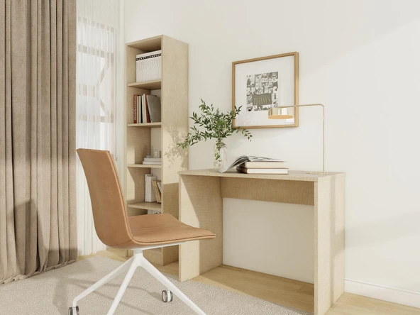 Çalışma Ofis Bilgisayar Masası Kotonvizon - Resim 2