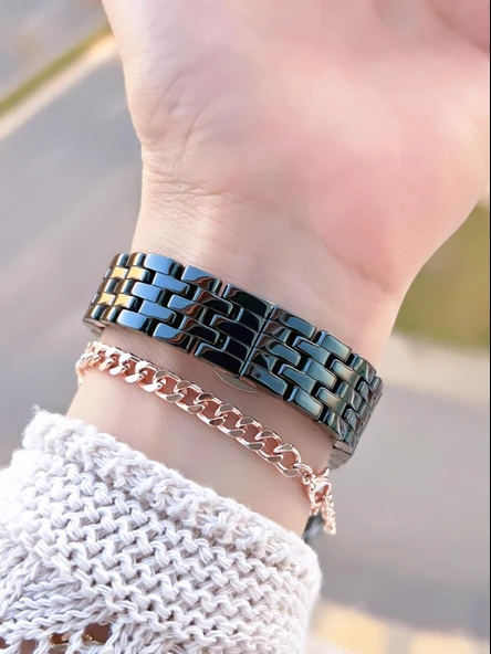 Daniel Klein Seramik Kordon Özel Tasarım 2 Yıl Garantili 3 Atm Kadın Kol Saati+Bileklik SR.14282.6 - Resim 3