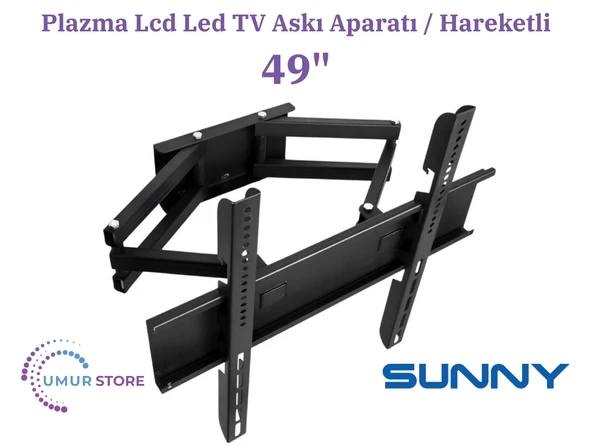 Sunny SN49DAL08-TNR 49'' Uydu Alıcılı Full HD 123/124 Ekran Lcd Led TV Hareketli Duvar Askı Aparatı ürün görseli