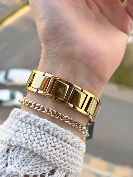 Daniel Klein Zincirli Kordon 3 Atm Suya Dayanıklı 2 Yıl Garantili Kadın Kol Saati+Bileklik S10052.4 - Resim 3