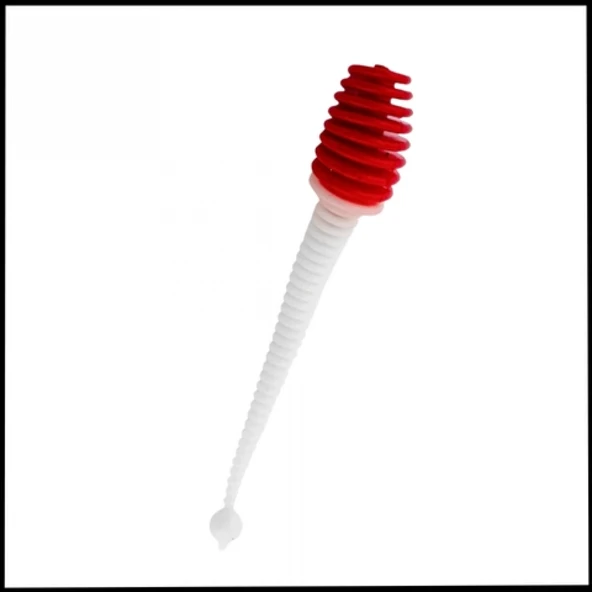 Uyguna-Yakala 2,1g 70mm -  Silikon Kurt Yem  -  Kırmızı/Beyaz  - Karides Kokulu -YEM.763 ürün görseli