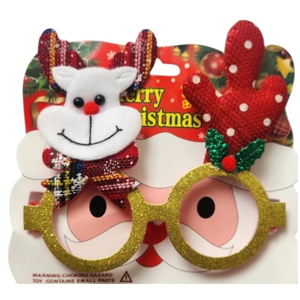 Yılbaşı Partisi Renkli Geyik Gözlük 1 Adet - Resim 2