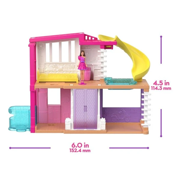 Barbie Mini BarbieLand Evler HYF44 HYF47 Beyaz Ev - Resim 2