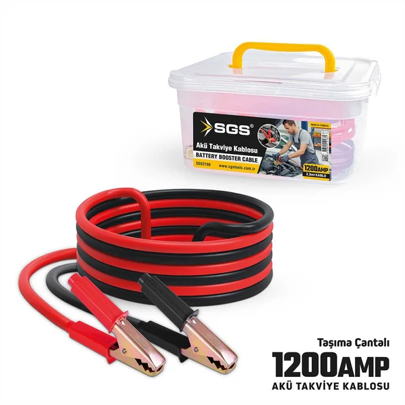 SGS AKÜ TAKVİYE KABLOSU 1200 A 2.3 MT ürün görseli