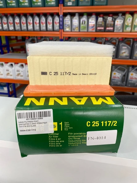 Mann C25117/2 Hava Filtresi PEUGEOT 206 2.0 307 2.0 XSARA 1.7 - 1.6 1444FG 1444FJ 1444FL 1444TA 1444TZ 1444W3 9649765880 1444CE 1444CL 1444CT ürün görseli