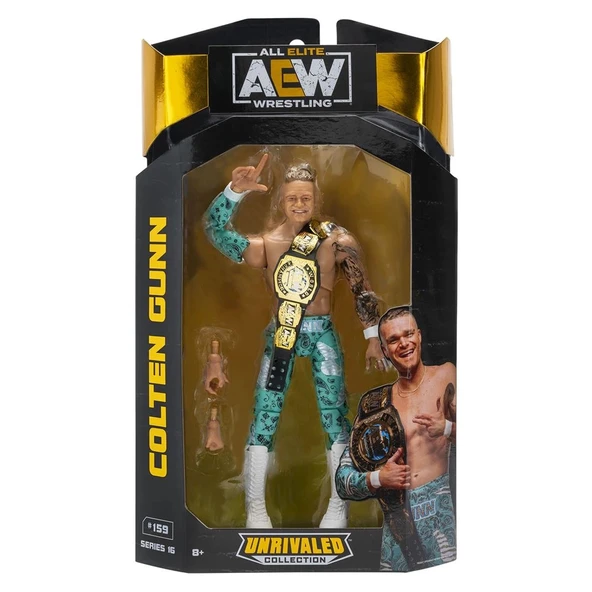 AEW Karakterleri Model Aksiyon Figürler S16 Colten Gunn 159 - Resim 5