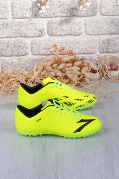 Lig Titan Sarı Orjinal Ürün Çim Saha Halı Saha Erkek Futbol Ayakkabı - Resim 4