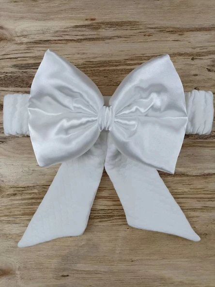 LitaeTrend Yenidoğan Bal Peteği Taç Nakışlı Kundaklı Trilüks 3lü Alt Açma Seti Ekru - Resim 6