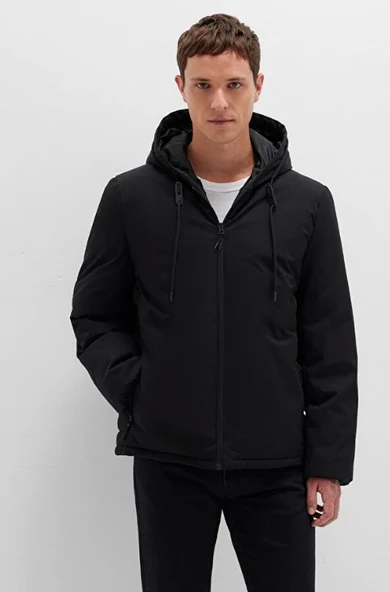 Mavi 0110352 Kapüşonlu Şişme Mont Erkek Mont - Resim 2