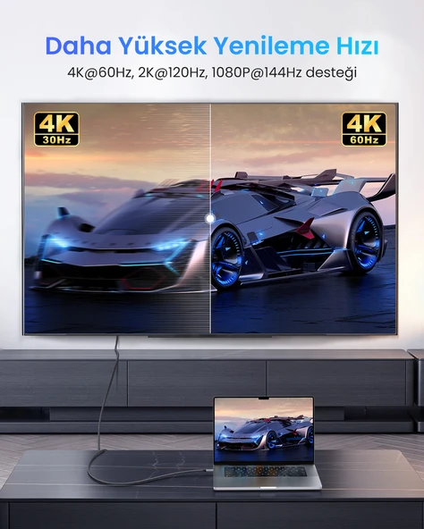 UGREEN USB-C to HDMI Dönüştürücü Kablo 1.5m, 50570 - Resim 5