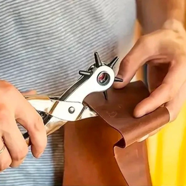 BUFFER® 6 Farklı Boyutta Kemer Delme Pensesi Kemer Delici Delik Açıcı Aparat - Resim 4