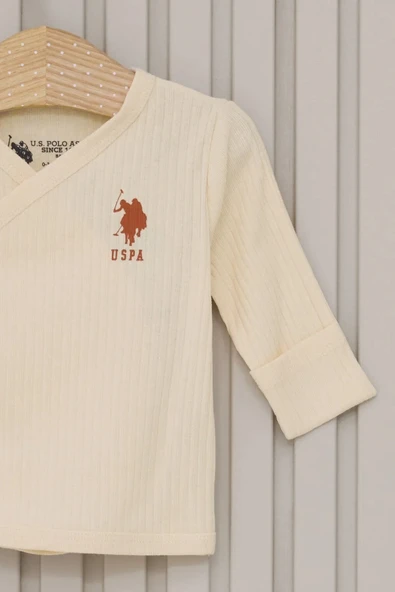 LitaeTrend Kız Bebek 5'li Zıbın Seti  Krem - Resim 2