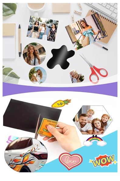 A4 Magnet Tabaka 1 Adet Manyetik Mıknatıs Levha 20x30 cm Esnek Kaliteli Foto Magnet Fotoğraf Resim Metal Yüzeye Yapışma - Resim 4