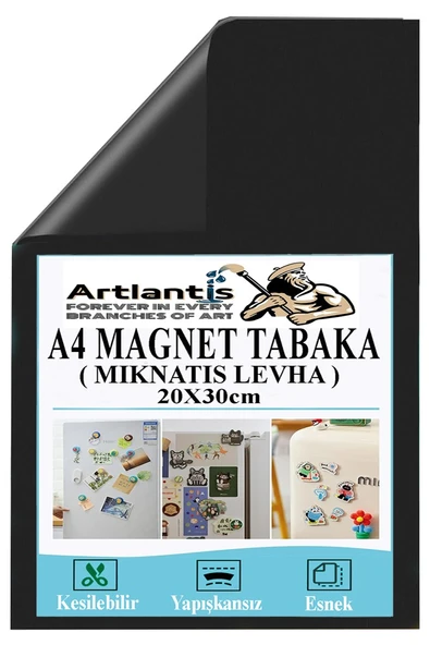 A4 Magnet Tabaka 1 Adet Manyetik Mıknatıs Levha 20x30 cm Esnek Kaliteli Foto Magnet Fotoğraf Resim Metal Yüzeye Yapışma ürün görseli