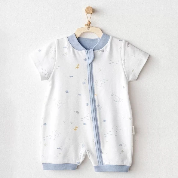 LitaeTrend Andywawa Ac25605 Ocean İs My Happy Place Bebek Tulum White ürün görseli 1