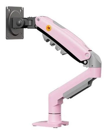 N.Bayou F80-XJ amortisörlü monitör masa pembe kol ürün görseli 1