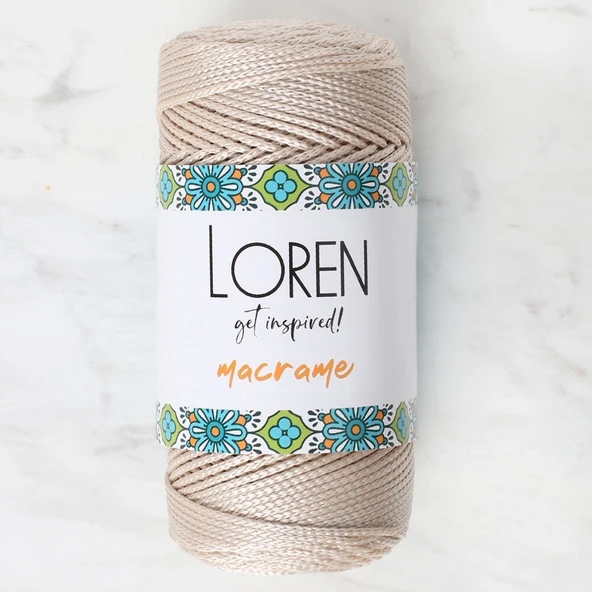 Loren Macrame Bej El Örgü İpi - RM 030 - 34340 ürün görseli 1