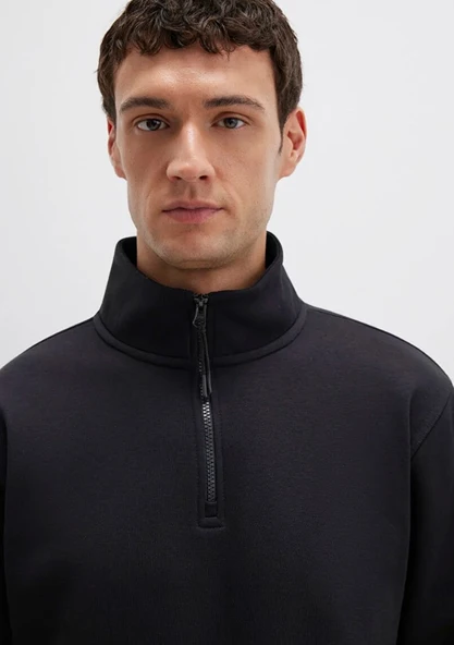 Mavi 0S10278 Basic Yarım Fermuarlı Sweatshirt - Resim 10