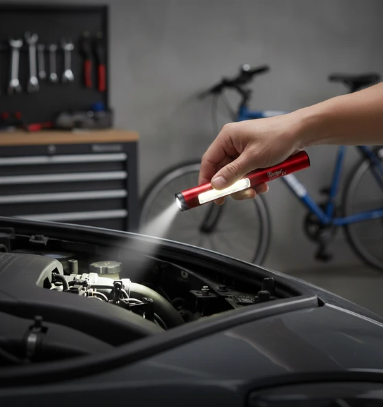 Profesyonel Şarjlı Mıknatıslı El Feneri Oto Feneri Çok Amaçlı Aydınlatma Çözümü ürün görseli