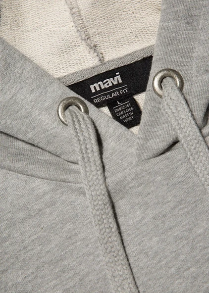 Mavi 065606-28387 Logo Baskılı Kapüşonlu Erkek Sweatshirt - Resim 8