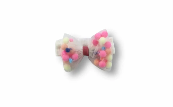 LitaeTrend 6-9 9-12 12-18 Ay Çiçek Nakışlı Roman Şalvar Bandanalı Kısa Kollu Sweat 3lü Kız Bebek Takımı Nar Çiçeği - Resim 4