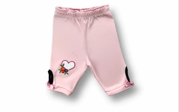 LitaeTrend 3-6 6-9 9-12 12-18 Ay Uzayın Kalbi Nakışlı Bandanalı Kısa Kollu Sweat 3lü Kız Bebek Takımı Siyah - Resim 3