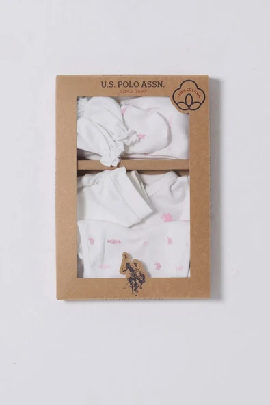 LitaeTrend U.s Polo 5'li Hastane Çıkış Seti Usb2358 Beyaz - Resim 3