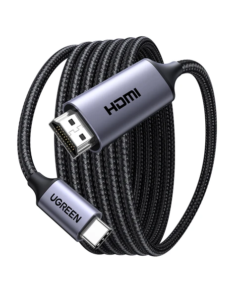 UGREEN USB-C to HDMI Dönüştürücü Kablo 1.5m, 50570 - Resim 3