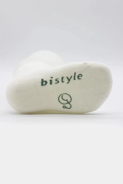 LitaeTrend Puanlı Kaymaz Penye Soket Çorap 3'lü Bs10108 Nil - Resim 5