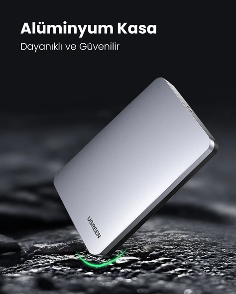 UGREEN USB to USB C Gen2 2,5'' Hard Disk Kutusu, 70498 - Resim 5