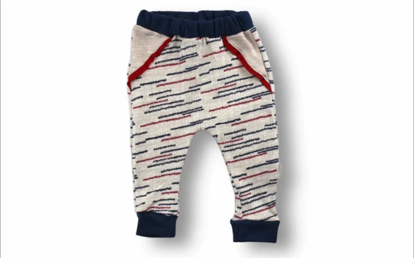 LitaeTrend 0-3 3-6 6-9 Ay Şemsiyeli Ördek Nakışlı Uzun Kollu Sweatli 2li Kız-erkek Bebek Takımı Mavi - Resim 3